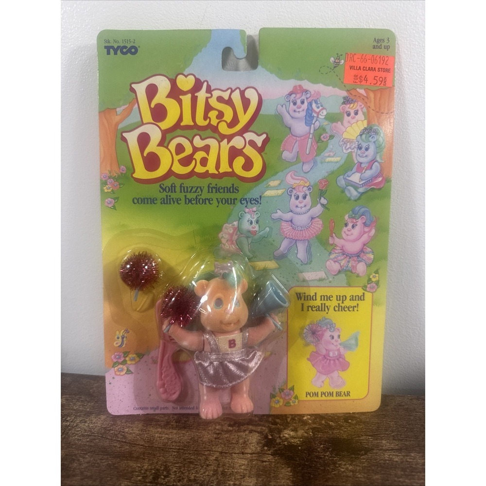 1991 Tyco Bitsy Bears Pom Pom Bear Factory Sealed Vintage Toy 90s‎